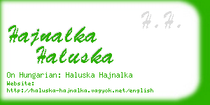 hajnalka haluska business card